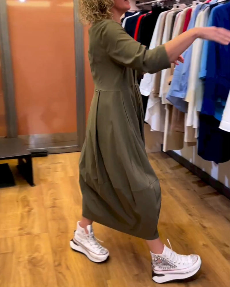 Chantal™ | Elegantne Kleit Ümmarguse Kaelusega