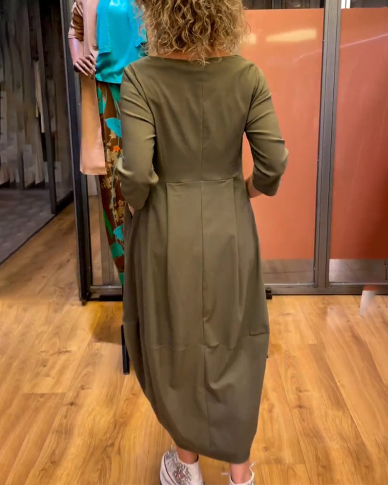 Chantal™ | Elegantne Kleit Ümmarguse Kaelusega