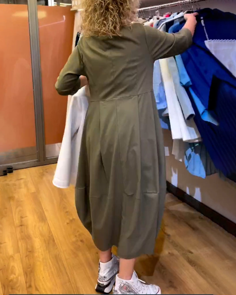 Chantal™ | Elegantne Kleit Ümmarguse Kaelusega