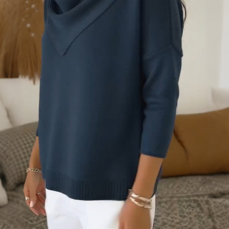 Amber™ | Naiste Sviiter Elegantse Kolmnurkse Kaelusega