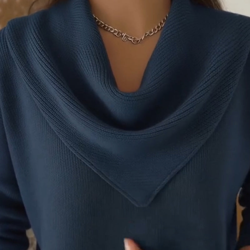 Amber™ | Naiste Sviiter Elegantse Kolmnurkse Kaelusega